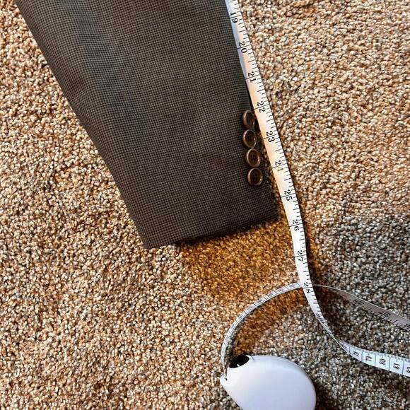 Brooks Brothers Brown/Black Wool Houndstooth Men's Blazer.  Size 50R - Picture 5 of 8